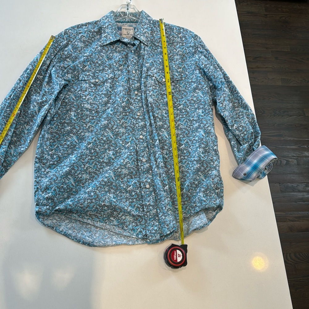 Panhandle rough stock cotton snap button men’s shirt